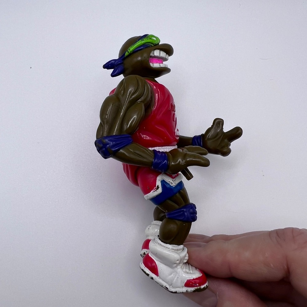 Teenage Mutant Ninja‎ Turtles Powerliftin' Don Action Figure 1991 Turtle Games - Picture 3 of 7